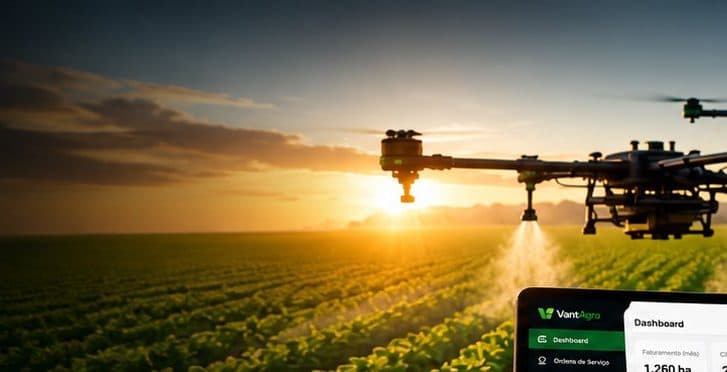 Pulverização com drone